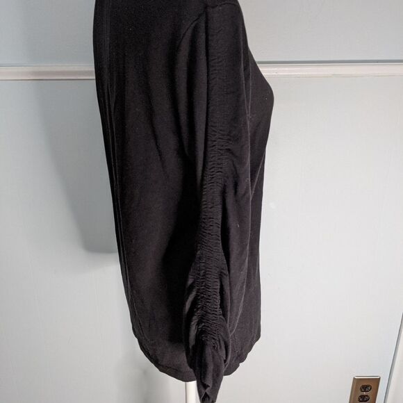 Jane and Delancey-Black Long Sleeved top EUC S - Picture 3 of 3